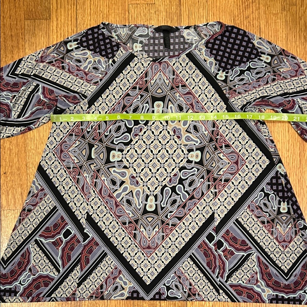 Soma Black and White Geometric Pajama Top Size Small - Picture 5 of 10